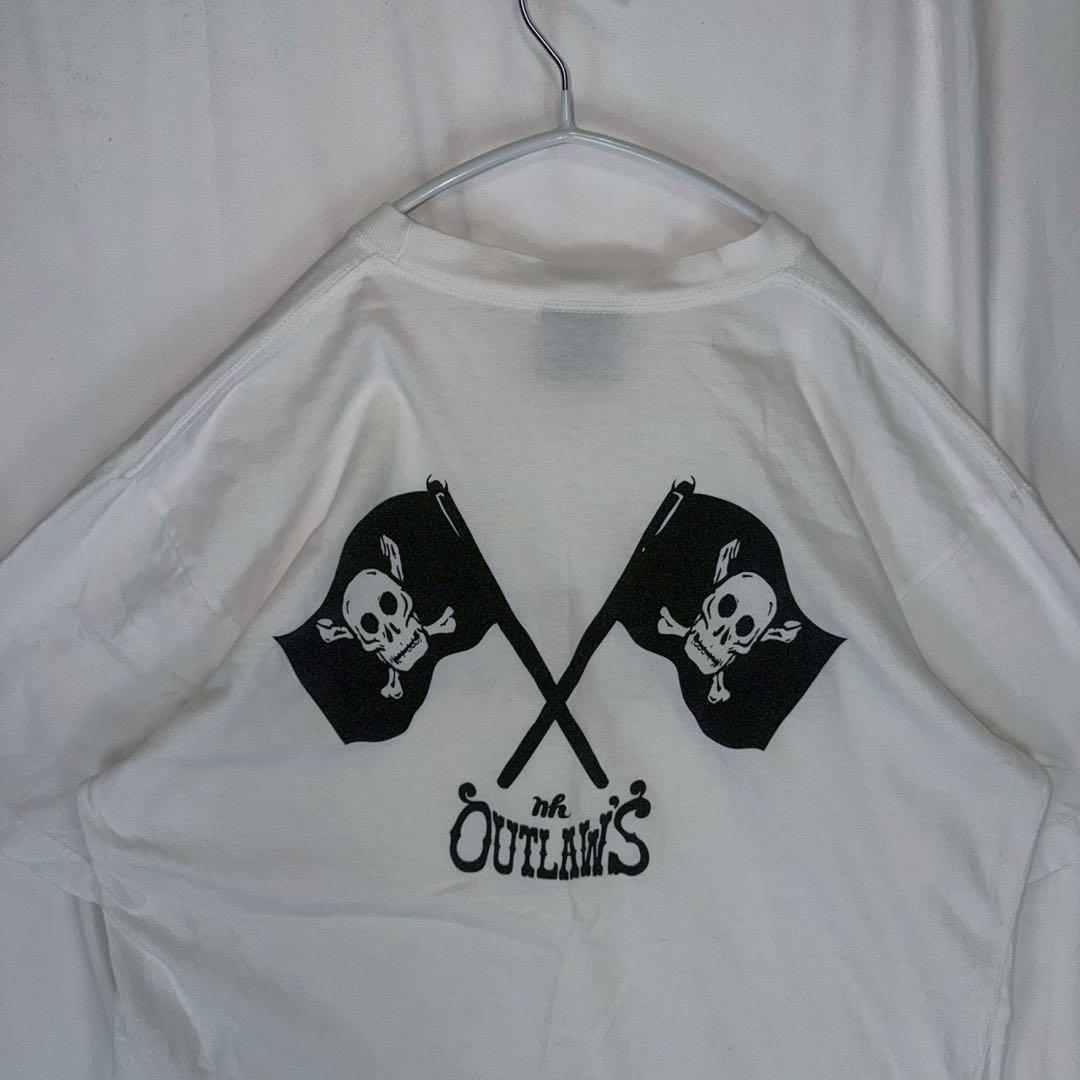 Neighborhood T-Shirts 2004 Outlaws Skull Flag
