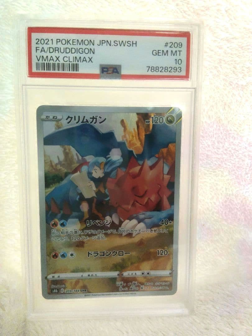 Pok Mon Tcg Trading Card Game Psa10 Chr 209/184 Vmax