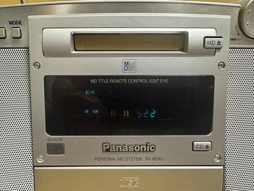 Panasonic Cd, Md Cassette Decks Rx-Mdx5