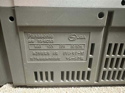 Panasonic Cd, Md Cassette Decks Rx-Mdx5