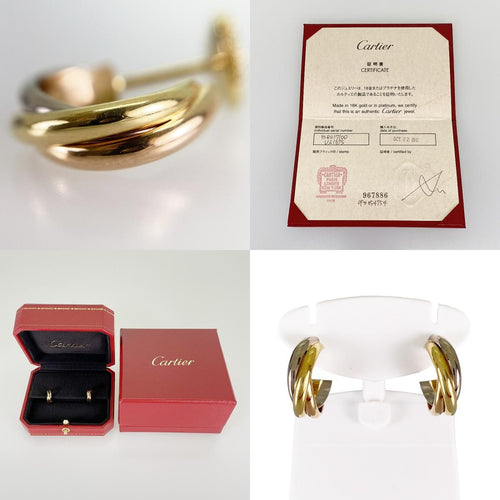 Cartier Earrings (For Both Ears) K18Yg Sss