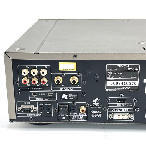 Denon Cd Sacd Players Dvd-3910 Dvd