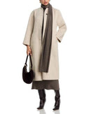 Jumper Blouson Rails Roland High Collar Long Coatmeal