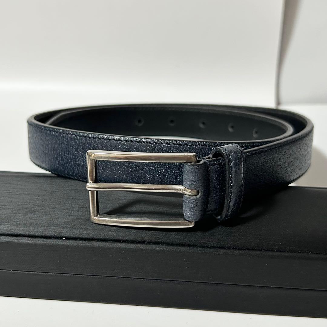 Prada Belt S 76/30 Navy, Silver