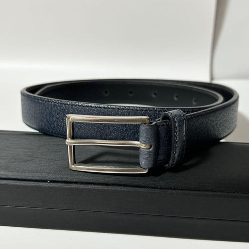 Prada Belt S 76/30 Navy, Silver