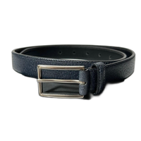 Prada Belt S 76/30 Navy, Silver