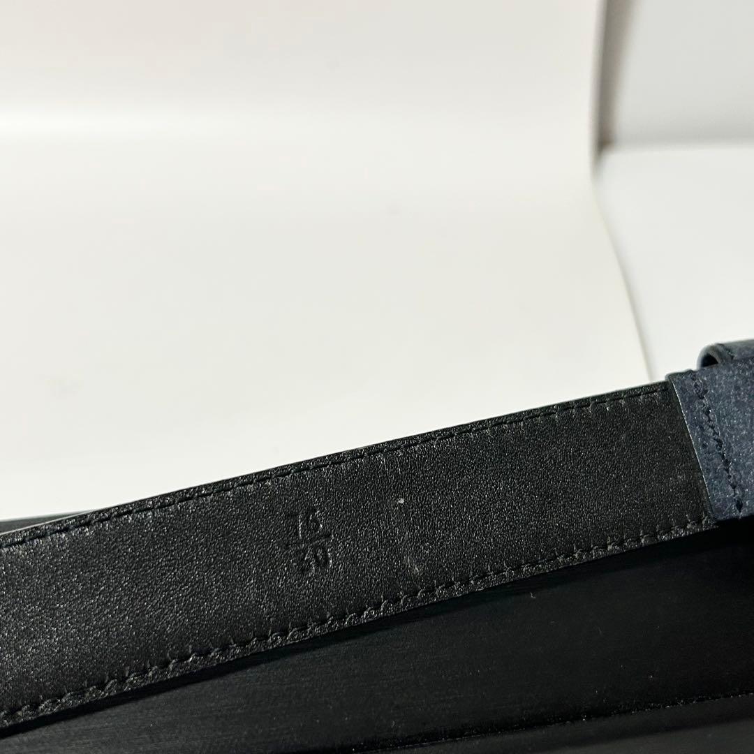 Prada Belt S 76/30 Navy, Silver