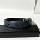 Prada Belt S 76/30 Navy, Silver