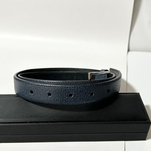 Prada Belt S 76/30 Navy, Silver
