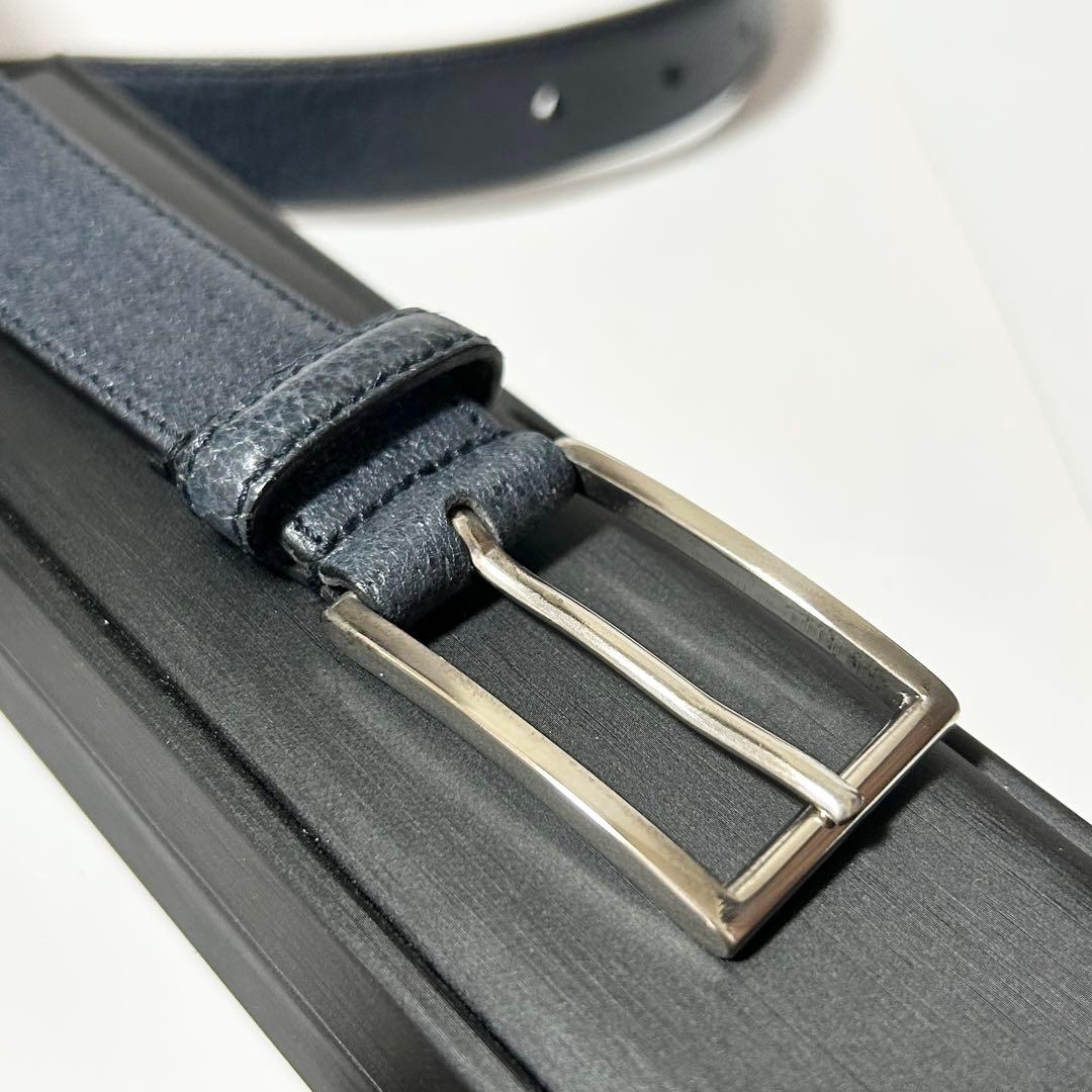 Prada Belt S 76/30 Navy, Silver