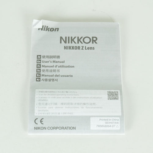 Nikon Lens (Zoom) Nikkor Z 28-75Mm F/2.8