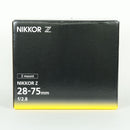 Nikon Lens (Zoom) Nikkor Z 28-75Mm F/2.8
