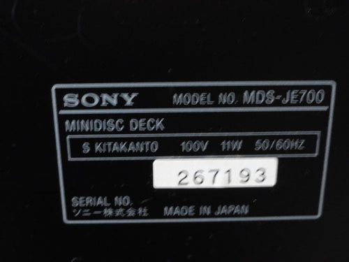 Cd, Md Cassette Decks Mds-Je700 15