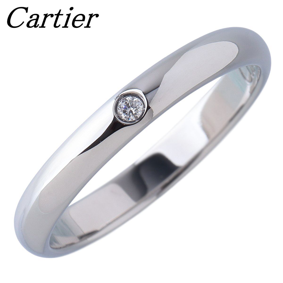 Cartier Ring 1895 1Pd #47 Pt950 26531