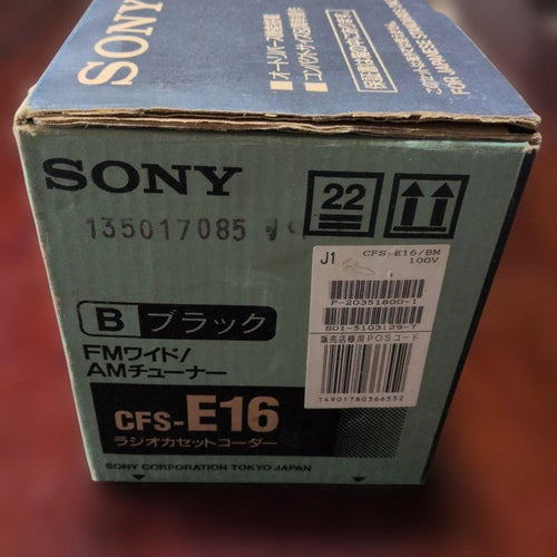 Sony Cd, Md Cassette Decks Cfs-E16