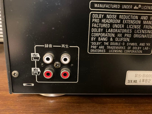 Cd Md Cassette Deck Technics Rs-B605
