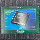 Sony Portable Cd Players Discman D-350