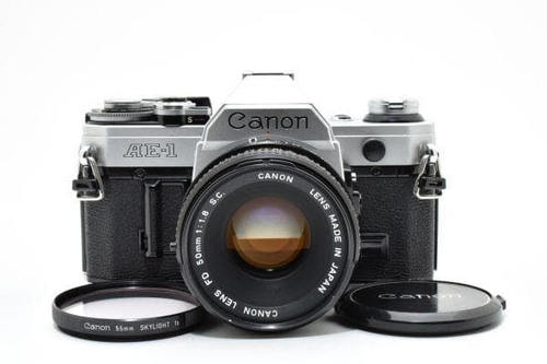 Canon Slr Camera (Film) Ae-1 Fd F1.8 Sc #1159