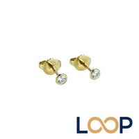 Tiffany Earrings (For Both Ears) K18 Yg750 0.9G 676871 13 1.4Cm/ 0.3Cm S