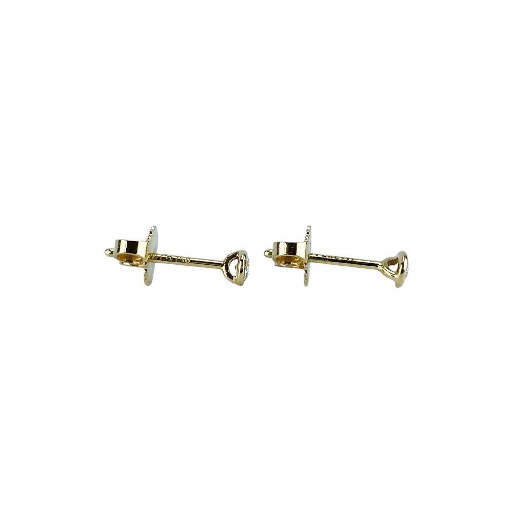 Tiffany Earrings (For Both Ears) K18 Yg750 0.9G 676871 13 1.4Cm/ 0.3Cm S