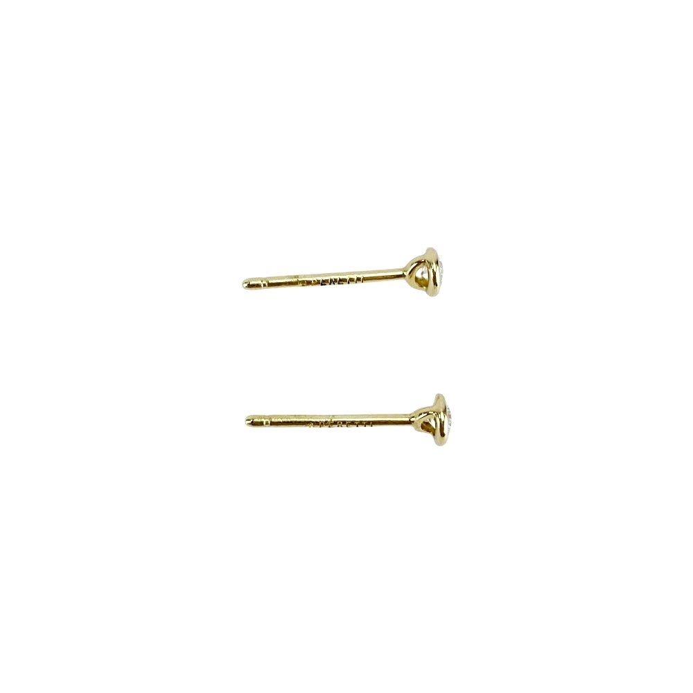 Tiffany Earrings (For Both Ears) K18 Yg750 0.9G 676871 13 1.4Cm/ 0.3Cm S