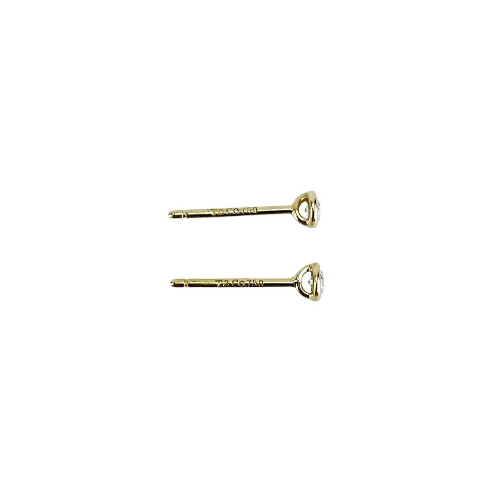 Tiffany Earrings (For Both Ears) K18 Yg750 0.9G 676871 13 1.4Cm/ 0.3Cm S