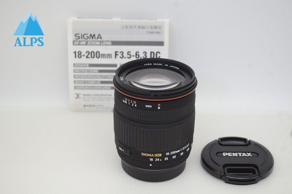 Sigma Lens (Zoom) 18-200Mm F3.5-6.3 Dc Pentax K Aps-C 251208Q