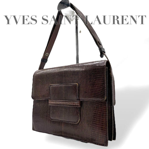 Shoulder Bag Ysl Vintage Lizard Leather Archive