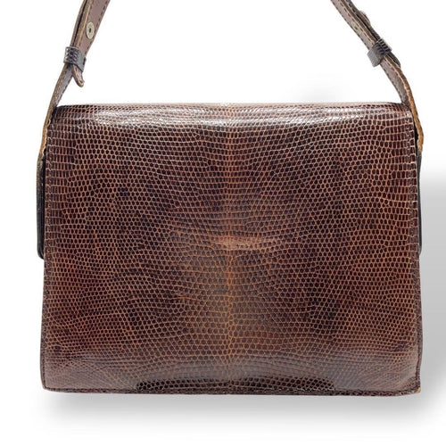 Shoulder Bag Ysl Vintage Lizard Leather Archive