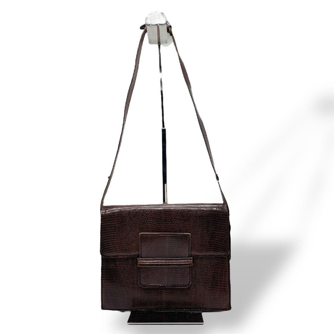 Shoulder Bag Ysl Vintage Lizard Leather Archive