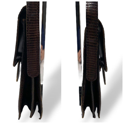 Shoulder Bag Ysl Vintage Lizard Leather Archive