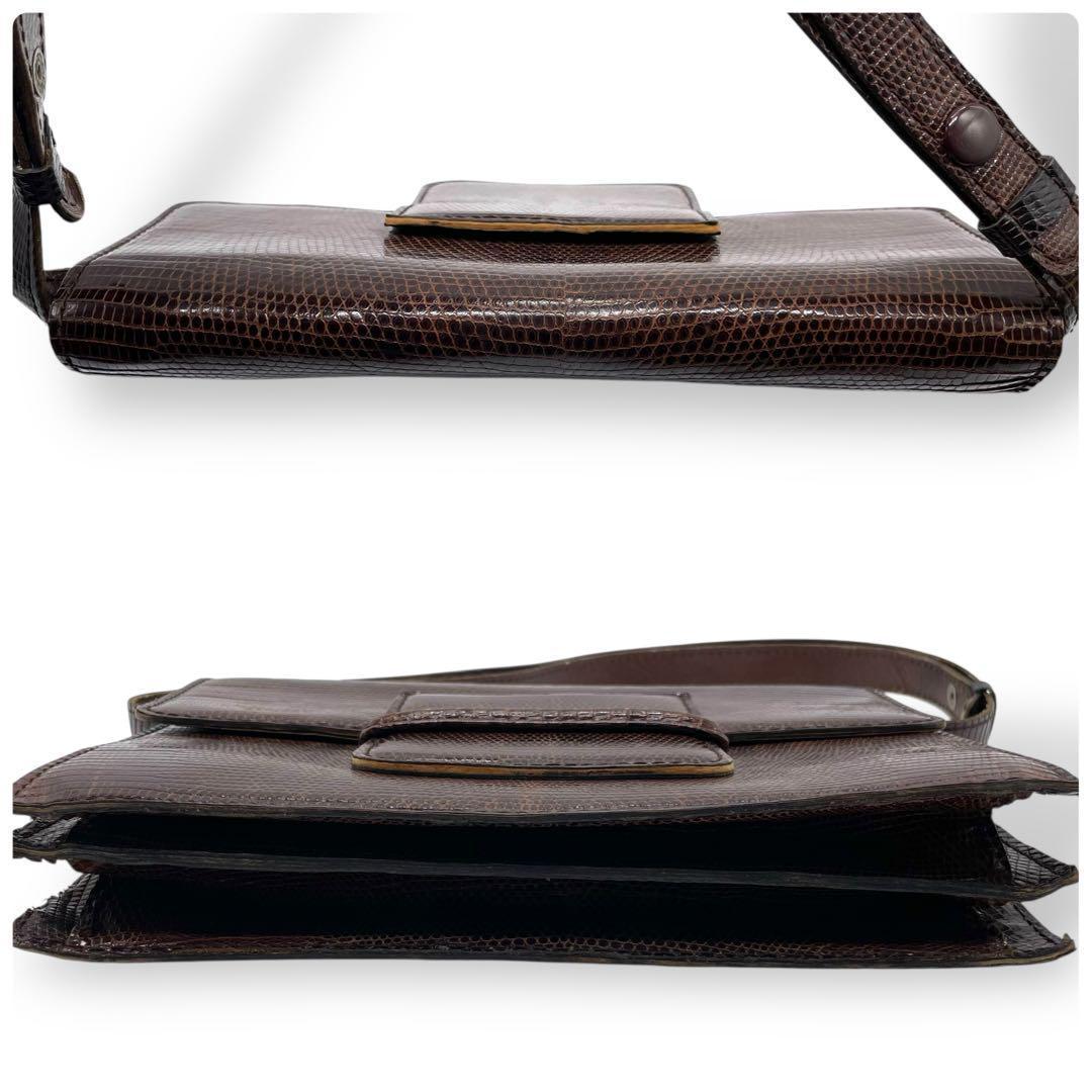 Shoulder Bag Ysl Vintage Lizard Leather Archive