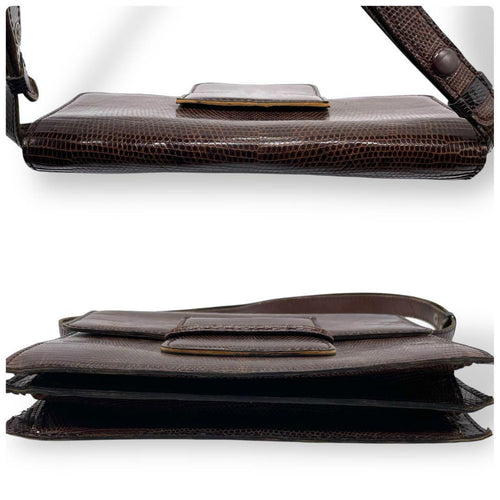 Shoulder Bag Ysl Vintage Lizard Leather Archive