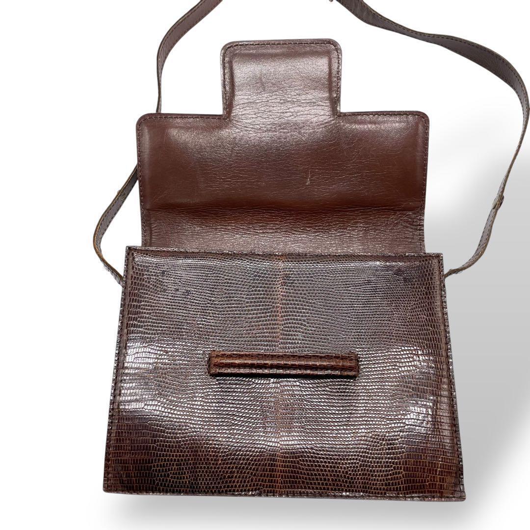 Shoulder Bag Ysl Vintage Lizard Leather Archive