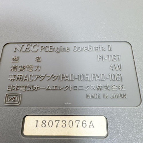 Neogeo Consoles D77 Nec Pc Pi-Tg7
