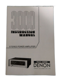 Denon Power Amplifier 1980 Poa-3000