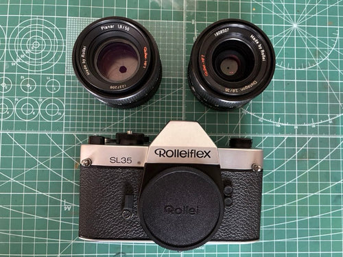 Rollei Slr Cameras (Film) Rolleiflex Sl35 Zeiss Distagon Planar