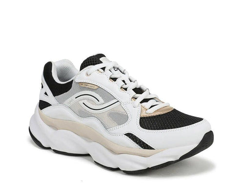 Sneakers Ryka Rezorb Max Classic Walking Sneaker Womens Blackwhitetan