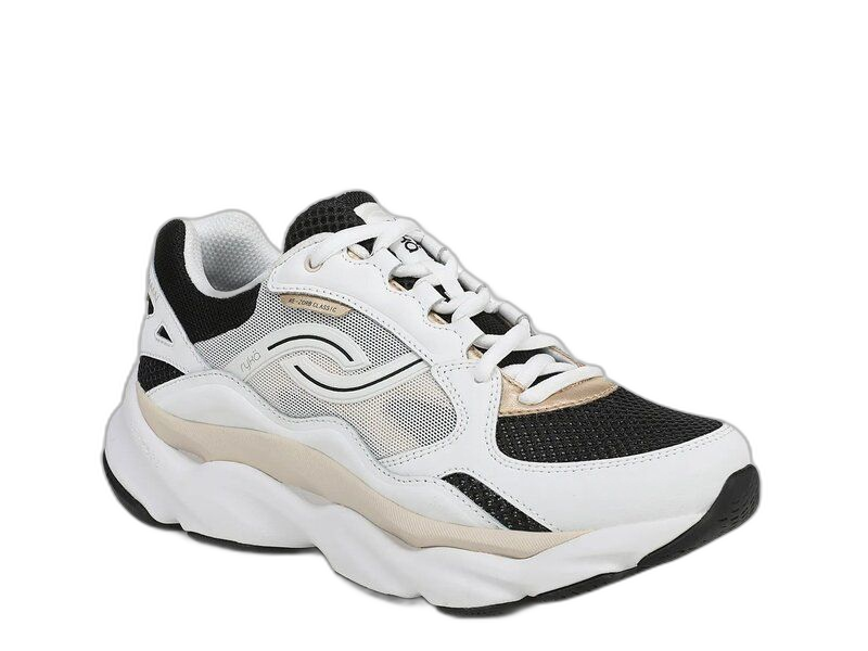 Sneakers Ryka Rezorb Max Classic Walking Sneaker Womens Blackwhitetan