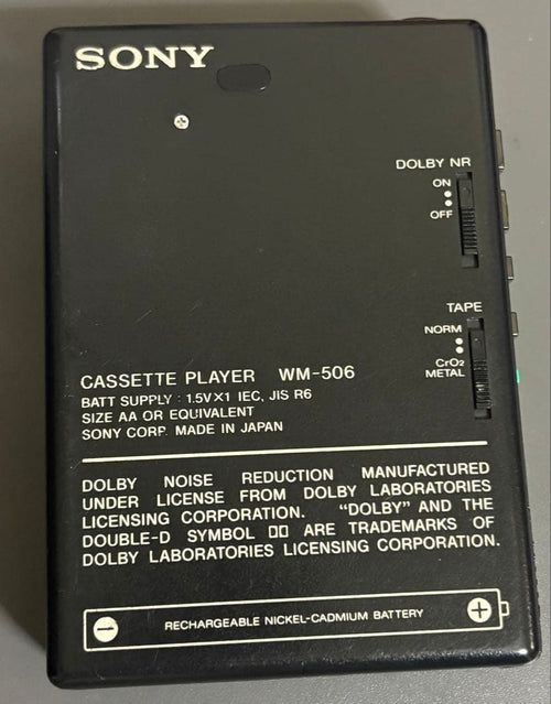 Sony Cassettes Walkman Wm-506
