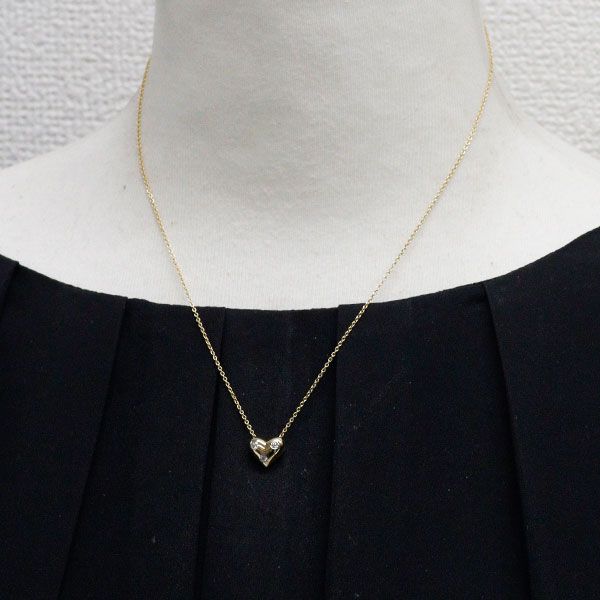 Tiffany Necklace K18Yg/ Pt950