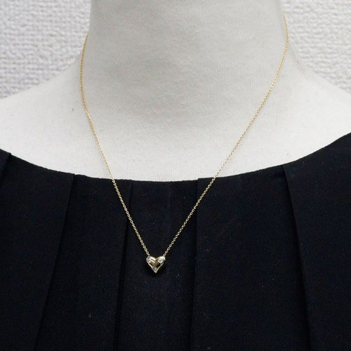 Tiffany Necklace K18Yg/ Pt950