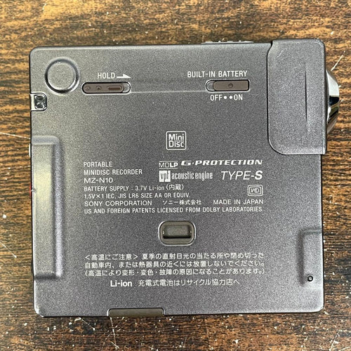 Sony Portable Md Players Walkman Mz-N10