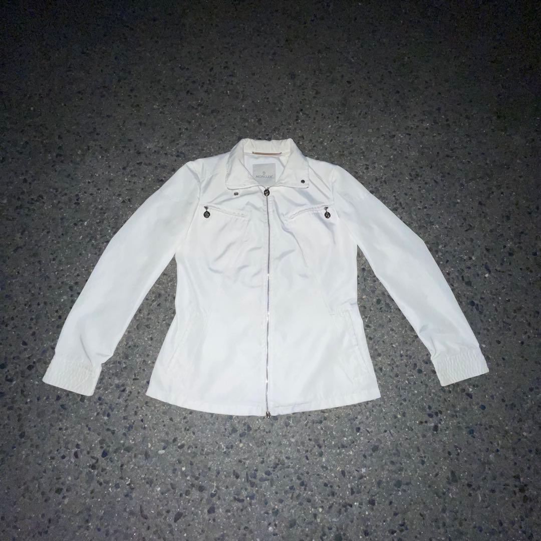 Moncler Blouson Jackets 00S Archive White Jacket Wzip