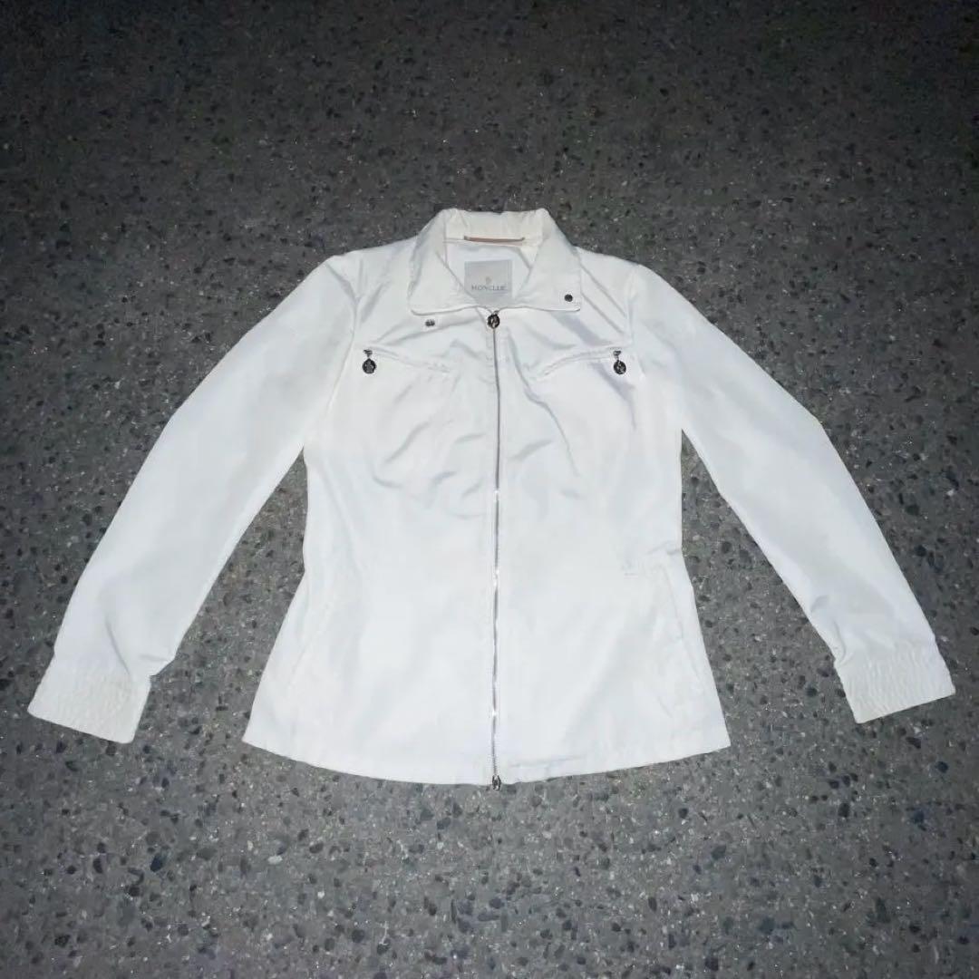 Moncler Blouson Jackets 00S Archive White Jacket Wzip