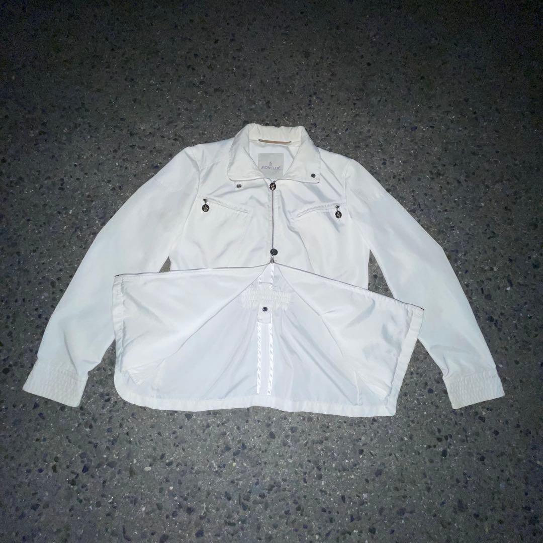 Moncler Blouson Jackets 00S Archive White Jacket Wzip
