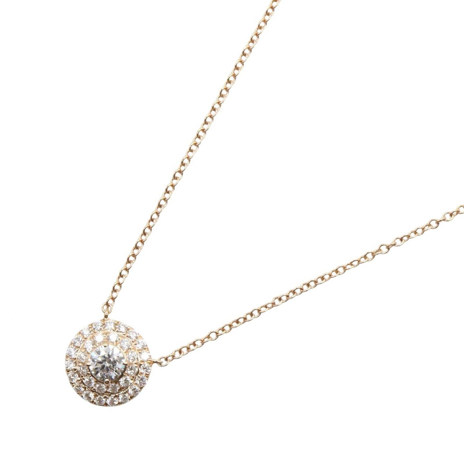 Tiffany Necklace Co 41 K18Pg Used A