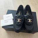 Chanel Loafers Leather Shoes 36