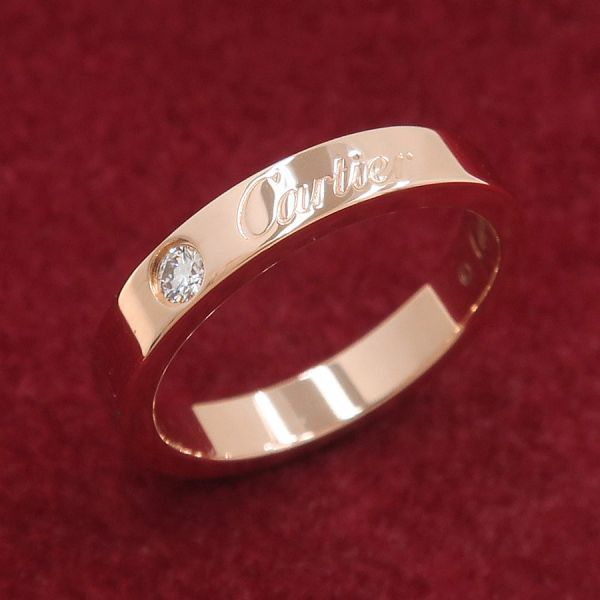 Cartier Ring C /1P /3Mm#47( 7 A