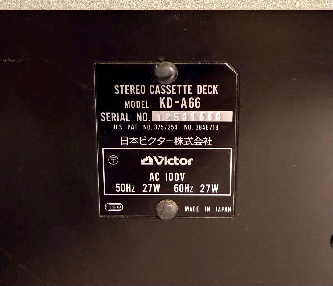 Victor Cd, Md Cassette Decks Kd-A66